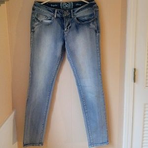 Light skinny jeans. High rise